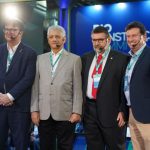 O presidente da CBIC, Renato Correia (à esquerda); o presidente da Firjan, Luiz Césio Caetano; o diretor-executivo do Sinicon, Humberto Rangel, e o presidente do Sinduscon-Rio, Claudio Hermolin: na abertura do Rio Construção Summit, a ênfase na dimensão estratégica do setor para o Estado do Rio e o Brasil