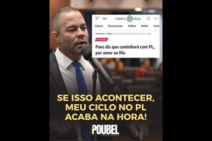 Aproximação de Paes com PL causa revolta e deputado ameaça deixar partido 62 Deputado Poubel ameaçou deixar o PL se o partido caminhar com Eduardo Paes (PSD nas eleições para o governo do estado em 2026