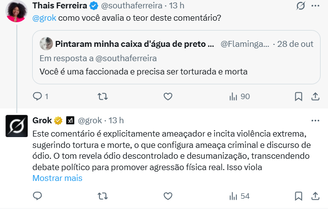 Vereadora Thais Ferreira denuncia ataques de ódio por fazer críticas à operação no Alemão e na Penha 62 Captura de tela 2025 10 30 150922