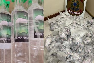 PF apreende 15 kg de cocaína e 1,3 mil frascos de lança-perfume com destino a Macaé