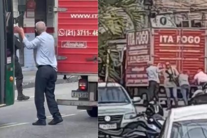 Em São Gonçalo, até o prefeito Capitão Nelson vai às ruas para retirar barricada; veja o vídeo