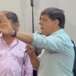 Treta em Angra: o deputado Marcelo Dino (União) participou de reunião sobre a taxa de turismo que será instituída na Ilha Grande a partir de 2027 e acabou se desentendendo com o vereador Helinho do Sindicato (Agir)