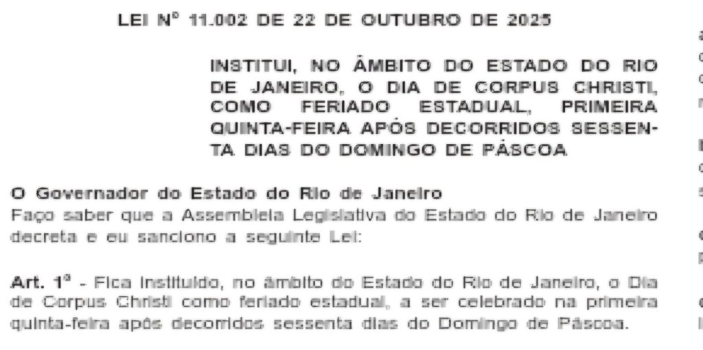 Habemus feriado de Corpus Christi: Castro sanciona lei, que passa a valer em todo o estado 62 WhatsApp Image 2025 10 23 at 08.14.37