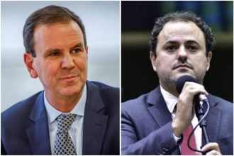 O prefeito Eduardo Paes (PSD) e o deputado federal Glauber Braga (PSOL): pré-candidatos a governador em 2026, adversários trocam farpas pela rede social
