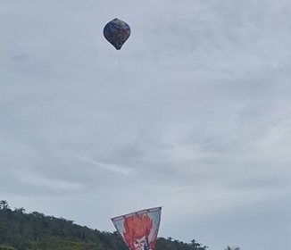 Ainda não se sabe a origem do balão gigante, que por pouco não causa uma tragédia em Niteroi
