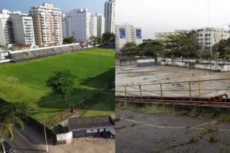 Lista original de imóveis a serem leiloados incluía estádio Caio Martins e Batalhão do Leblon - Foto: Divulgação/Prefeitura de Niterói e Prefeitura do Rio