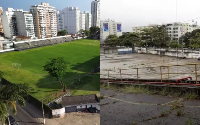 Lista original de imóveis a serem leiloados incluía estádio Caio Martins e Batalhão do Leblon - Foto: Divulgação/Prefeitura de Niterói e Prefeitura do Rio