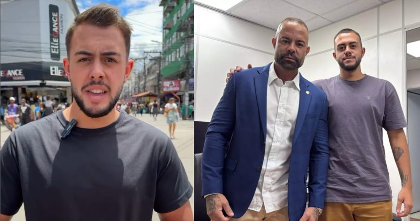 Nas redes, Kauan Poubel começou a repetir tom do pai nos preparativos para campanha em 2026 - Foto: Reprodução/Redes Sociais