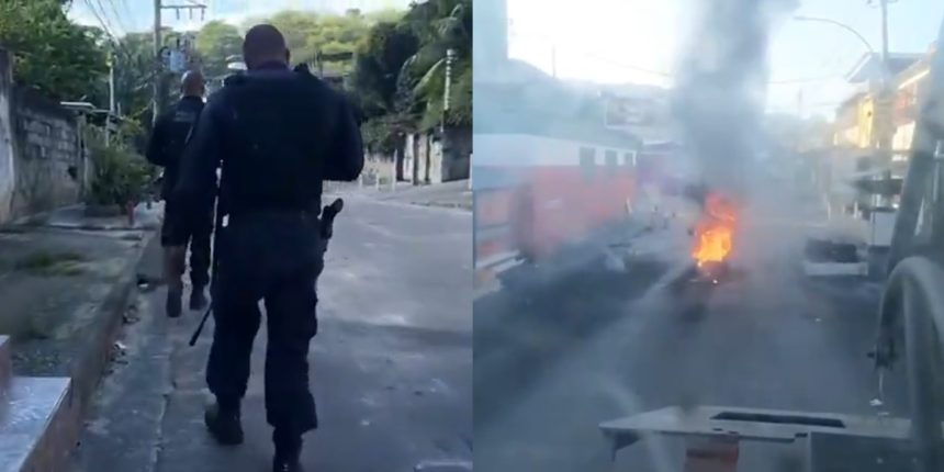 Agentes percorrem ruas do Chapadão desde o início da manhã desta terça (21) - Foto: Divulgação/PMERJ