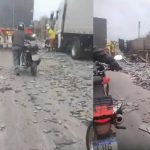 Acidentes deixam trânsito lento na Via Dutra nesta sexta (31) 65 Faixa da Dutra precisou ser interditada após caminhão de mármore tombar na pista