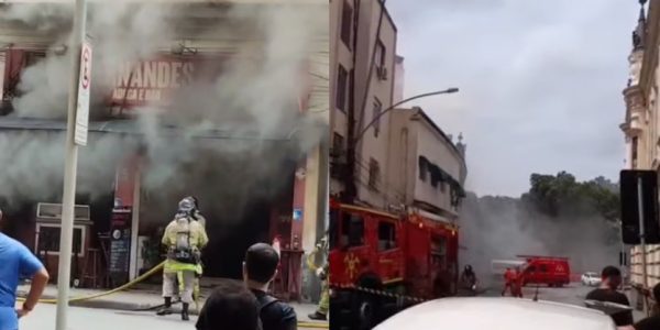 Duas pessoas tiveram ferimentos leves após incêndio- Foto: Reprodução/Redes Sociais