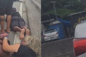 Tiroteio causa pânico em motoristas e fecha trecho da Avenida Brasil; veja o vídeo