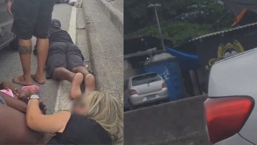 Tiroteio causa pânico em motoristas e fecha trecho da Avenida Brasil; veja o vídeo