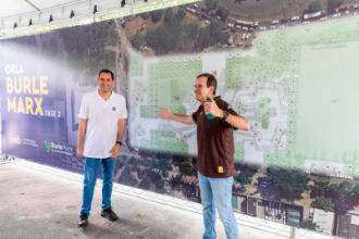 Segunda etapa da revitalização foi anunciada neste domingo (23) como parte da celebração de 60 anos da Orla Burle Marx