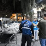 "Produtos" de ferro-velho irregular estavam expostos na Rua do Catete, próximo à estação de metrô da Glória - Foto: Divulgação/Seop