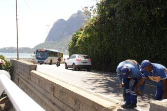 Instalação de "guard rail" na Avenida Niemeyer começa às 11h desta terça-feira (11)