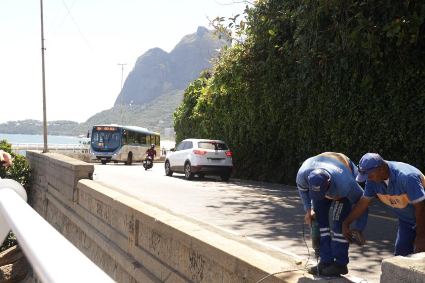 Instalação de "guard rail" na Avenida Niemeyer começa às 11h desta terça-feira (11)