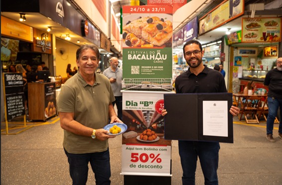 Vereador celebra o Dia do Bolinho de Bacalhau com 50% de desconto no Cadeg