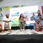 Conceição Evaristo com MV Bill, na Feira Literária de Saquarema