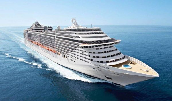 O MSC Preziosa: navio terá 14 cruzeiros temáticos até janeiro de 2026, patrocinados pela Secretaria estadual de Turismo