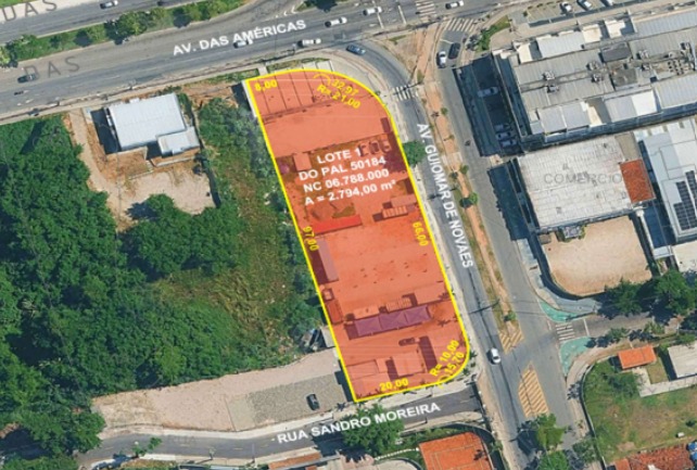 O terreno no Recreio que será leiloado no próximo dia 18 com lance mínimo de R$ 9,68 milhões