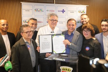 Ministro da Saúde esteve em Niterói nesta sexta (31) para oficializar parceria - Foto: Evelen Gouvêa/Prefeitura de Niterói