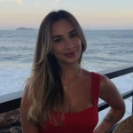 Bárbara Elisa, de 28 anos, estava em carro de aplicativo na Linha Amarela quando foi atingida - Foto: Reprodução/Redes Sociais