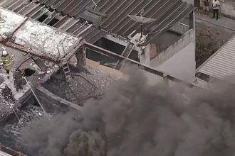 A loja da rede Amigão da Freguesia, em Jacarepaguá, pegou fogo em setembro.