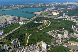 Área do terreno do Outeiro, na Barra Olímpica