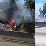 Pistas sentido Rio da BR-101 chegou a ficar totalmente fechada, mas já teve tráfego liberado