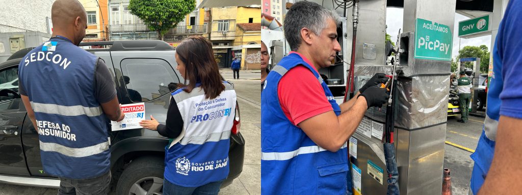 ‘Pressão Máxima’: operação interdita 18 serviços de transporte por aplicativo, 3 táxis e autua 4 postos de combustíveis no Rio