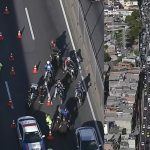 Acidente aconteceu na altura do acesso para a Av. Brasil