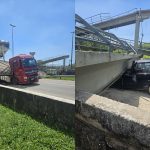 Uma pessoa morreu em acidente com passarela na BR-116