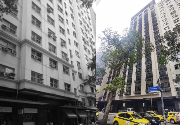 Reviver Centro: antigo prédio do banco Prosper, na Senador Dantas, vira residencial com unidades à venda 62 Antes e depois: prédios da década 1940 foram unificados em projeto no Centro