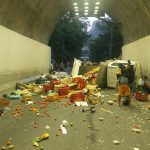 Duas pessoas ficaram feridas no acidente - Foto: Divulgação/COR