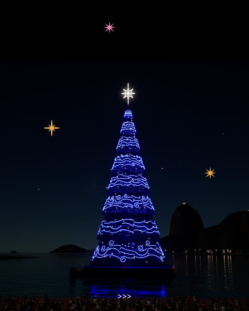 Árvore de Natal da praia de Botafogo