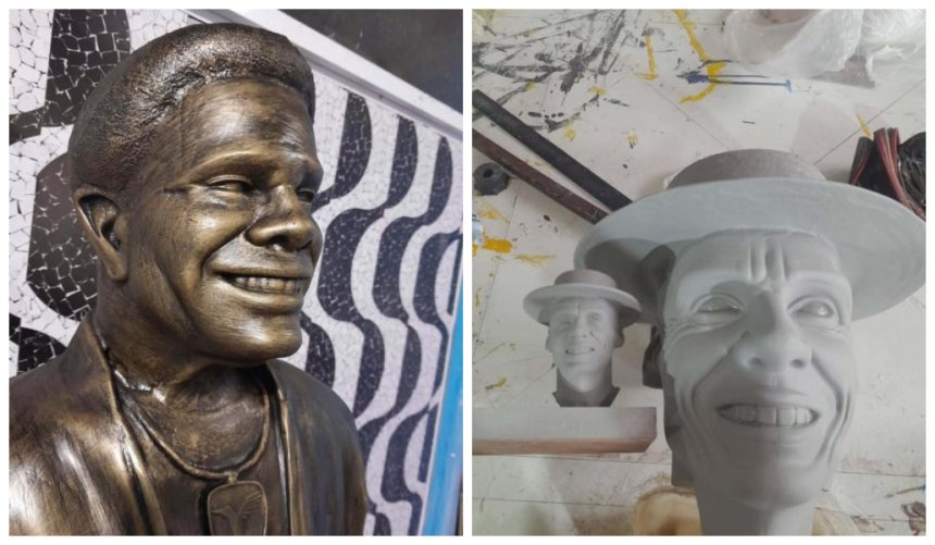 Estátuas Neguinho da Beija-Flor e Carlinhos de Jesus serão inauguradas no Dia Nacional do Samba