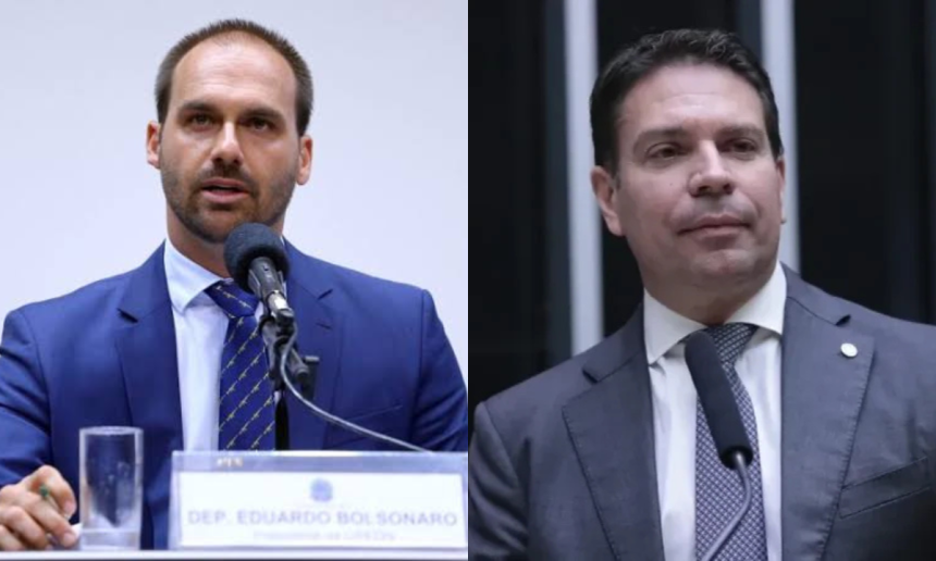 Os passaportes diplomáticos de Alexandre Ramagem, ex-deputado federal pelo Rio, e de Eduardo Bolsonaro (PL-SP) foram cancelados.