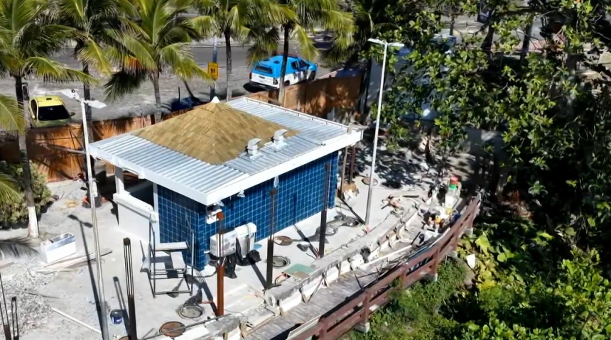 Segundo prefeito, quiosque estaria obstruindo vista do mirante do Leblon - Foto: Reprodução/TV Globo