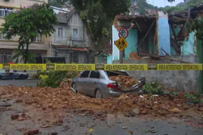Desabamento no Rio Comprido aconteceu durante a madrugada
