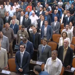 Deputados e prefeitos se reuníram para oficializar o repasse de R$ 120 milhões aos municípios proposto por Rodrigo Bacellar.