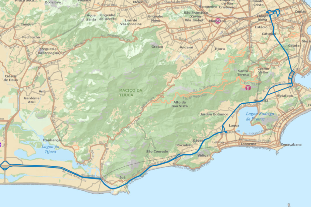 Rio ganha três novas linhas de ônibus ligando região central às zonas Sul e Sudoeste; veja os trajetos 64 Linha LECD 129 liga a Central do Brasil ao Terminal Alvorada