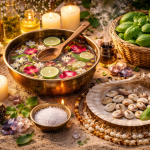 Banhos de cheiro, manjericão, ervas aromáticas, numerologia, cor da roupa: vale tudo para atrair sorte e boas energia no ano que chega — Foto: imagem gerada ´por IA