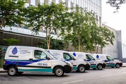 Ffrota de veículos responsável pelo controle de qualidade da água — Foto: Divulgação