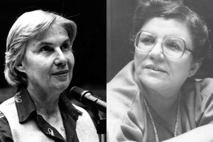 Lygia Lessa Bastos e Heloneida Studart, duas das homenageadas pela Galeria das Deputadas da Alerj.