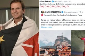 Flamenguistas apelam ao vascaíno Eduardo Paes e pedem 'feriado' na final contra o PSG, na quarta-feira