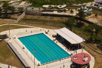 Prefeitura inaugura piscina olímpica usada nos Jogos Rio 2016 dentro do Parque Oeste