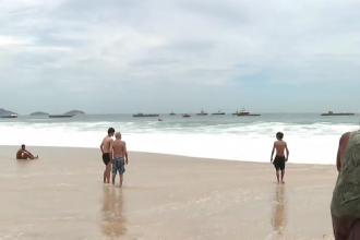 Adolescente desapareceu na altura do Posto 2 da praia de Copacabana