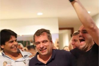 Pedro Paulo, Guilherme Schleder e Márcio Ribeiro: correção de rumos no PSD, depois da saída de Flávio Bolsonaro da disputa pelo Senado