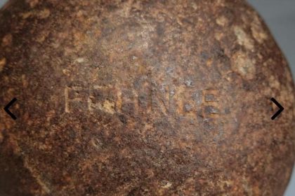 A bala de canhão usada na invasão francesa, leiloada em Campinas no último dia 3 e agora declarada de utilidade pública para fins de desapropriação pelo prefeito Eduardo Paes